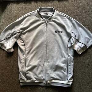 Vintage Southpole Short Sleeve Grey Zip-Up Jacket, XL - Y2K Grunge Style